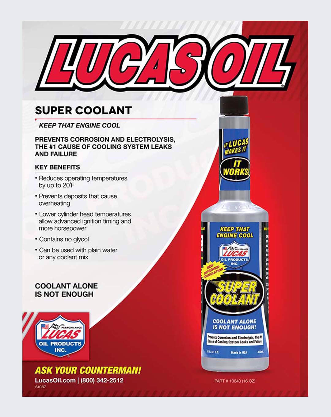 LUCAS OIL- SUPER COOLANT 16 OUNCE - 10640