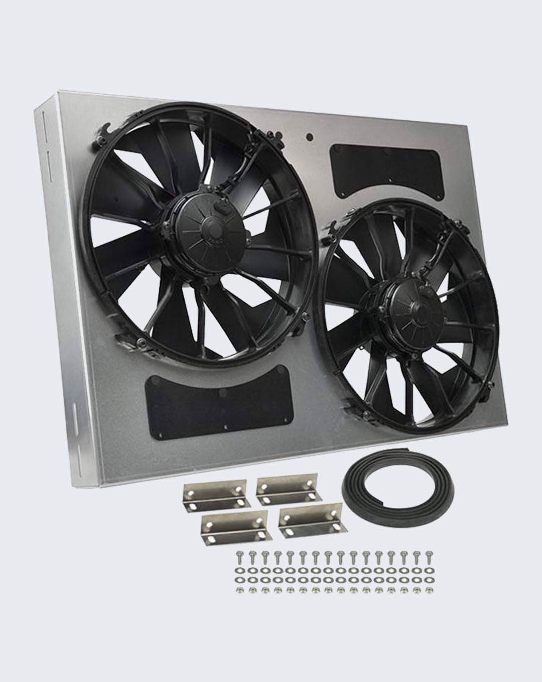 Derale Performance Dual Radiator Fan w/ Aluminum Shroud Assembly – DER16842
