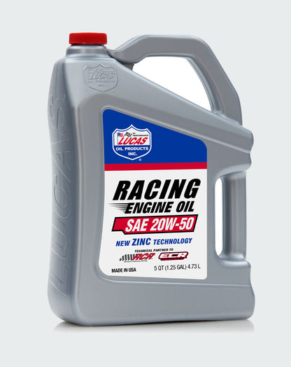 LUCAS OIL- SAE 50 PLUS RACING MOTOR OIL 5 LITERS - 10347