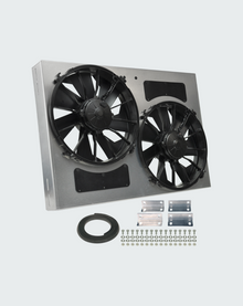 Derale Performance Dual Radiator Fan w/ Aluminum Shroud Assembly – DER16842