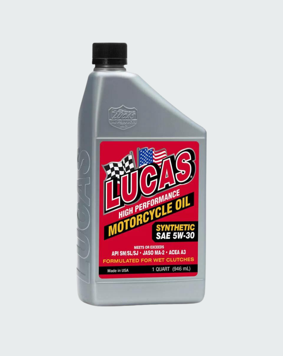 Lucas Oil Synthetic SAE 5W-30 Motorcycle Oil 1qt 10706