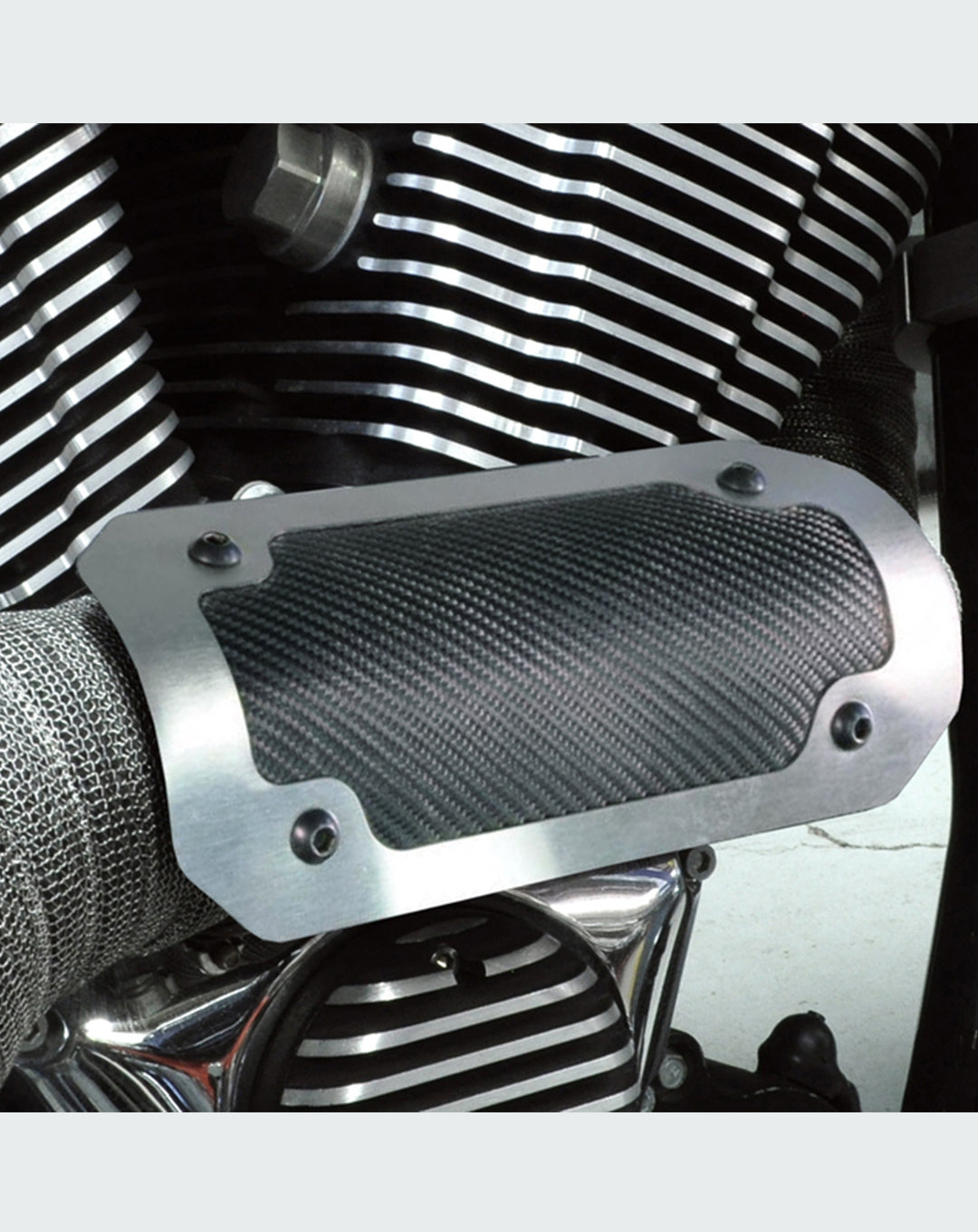 DEI  Heat shield with cover plate 4x8 brushed/onyx 010902