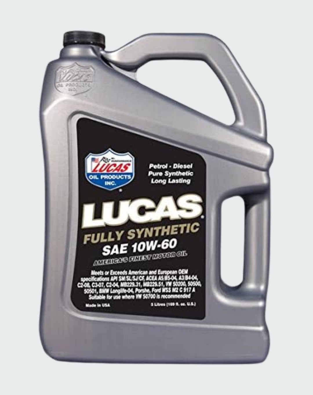 LUCAS OIL- SYNTHETIC SAE 10W-60 MOTOR OIL 5 LITERS - 10231