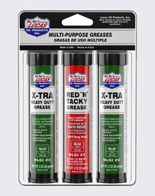 LUCAS OIL- X-TRA HD 2 PCS/ RED N TACKY 1 PC (GREASE PACK OF 3) - 10315