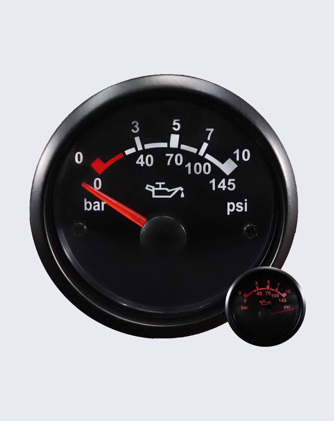 Depo Gauges Electrical Oil Pressure Gauge DPTOP90WB
