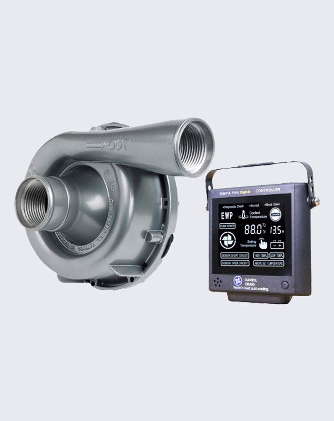 DAVIES CRAIG 8970 EWP150 Combo - 12V 150LPM/40GPM Remote Electric Water Pump & Controller