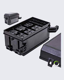 Auxiliary 12 Slot Fuse Relay Box 5x 5-Pin Relays 1x 4-Pin Relay PSZACCEPS310H PSZACCEPS310H