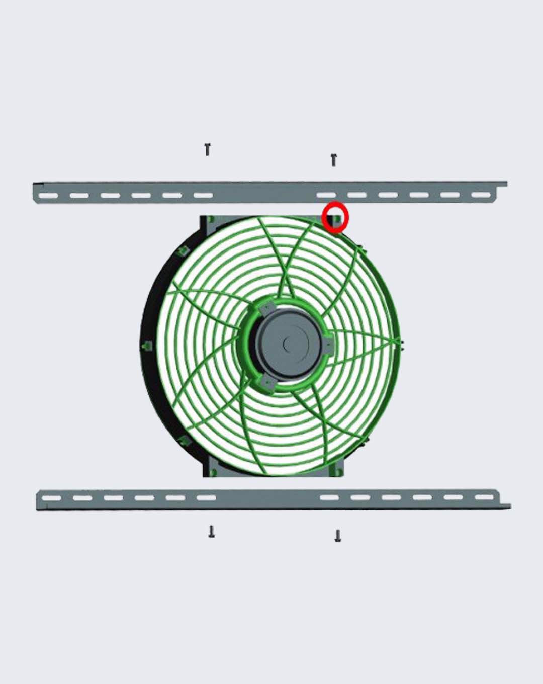 DAVIES CRAIG 0422 Mounting Brackets - Twin Fan (not suit 20 2 x16)