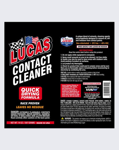LUCAS OIL- CONTACT CLEANER AEROSOL 14 OUNCE  - 10799