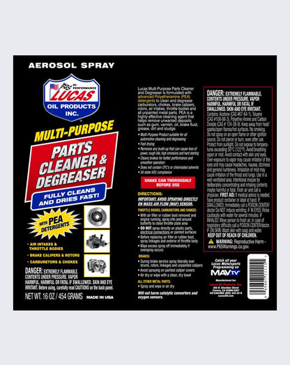 Lucas Oil Multi-Purpose Parts Cleaner & Degreaser 16oz 11115