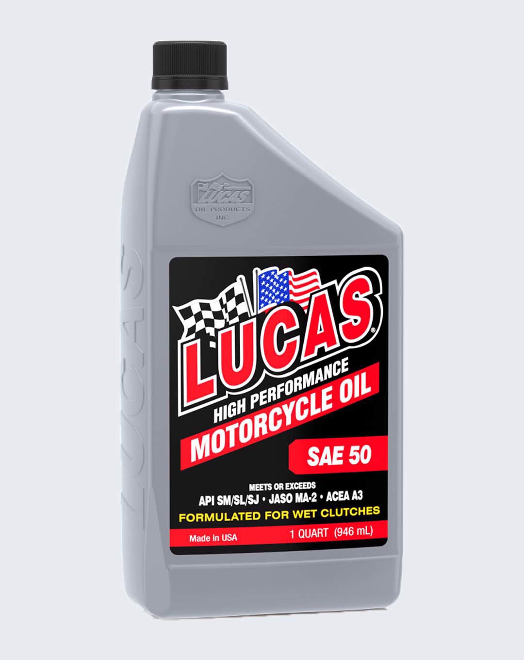 LUCAS OIL - 50 wt. Motorcycle Oil 1 Quart -10712