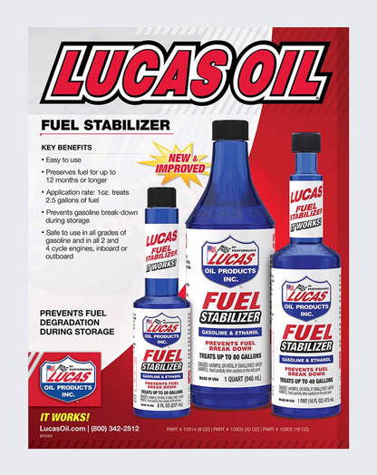 LUCAS OIL- FUEL STABILIZER 15 OUNCE - 10302