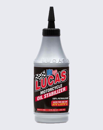 LUCAS OIL- MOTOR CYCLE OIL STABILIZER 12 OUNCE - 10727