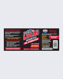 LUCAS OIL- MOTOR CYCLE OIL STABILIZER 12 OUNCE - 10727