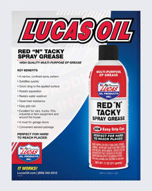 Lucas Oil Red and Tacky Grease Spray 11oz 11025