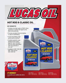 LUCAS OIL- SAE 10W-40 HOT ROD OIL 1 QUART - 10688
