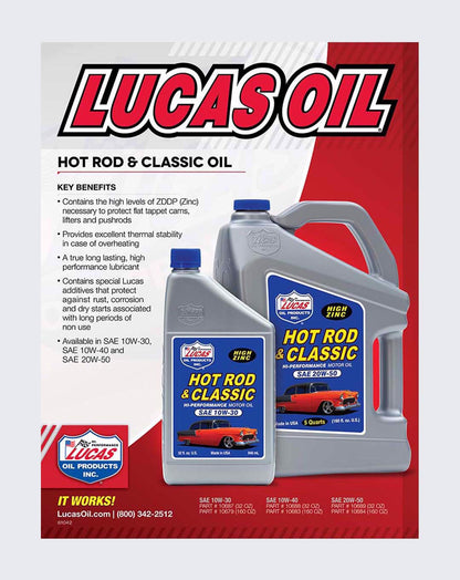 Lucas Oil SAE 10W-40 Hot Rod Oil 5L 10683