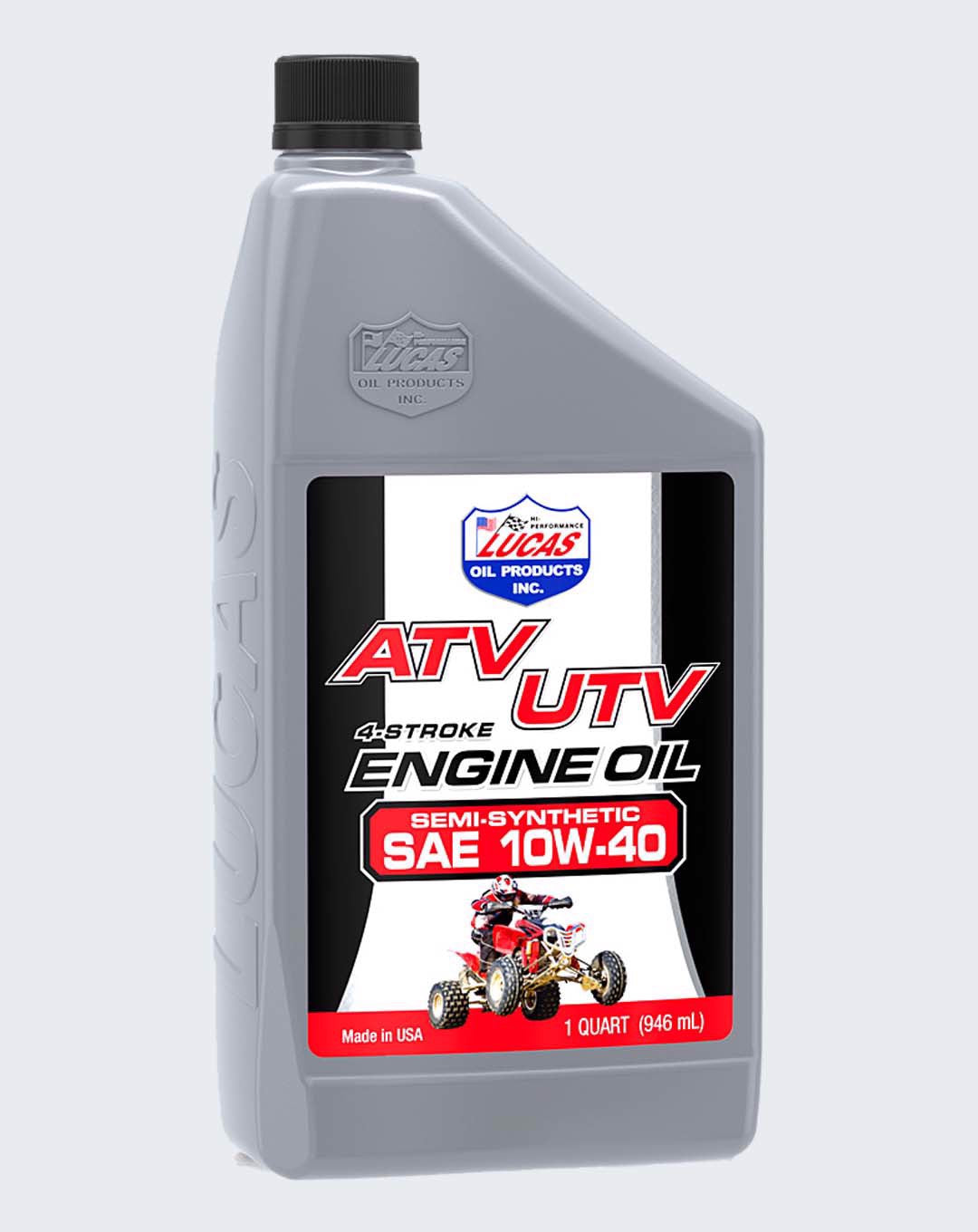 LUCAS OIL Semi-Synthetic SAE 10W-40 ATV MC OIL 1 Quart -10720