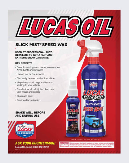 LUCAS OIL- SLICK MIST SPEED WAX 24 Fl Oz - 10160