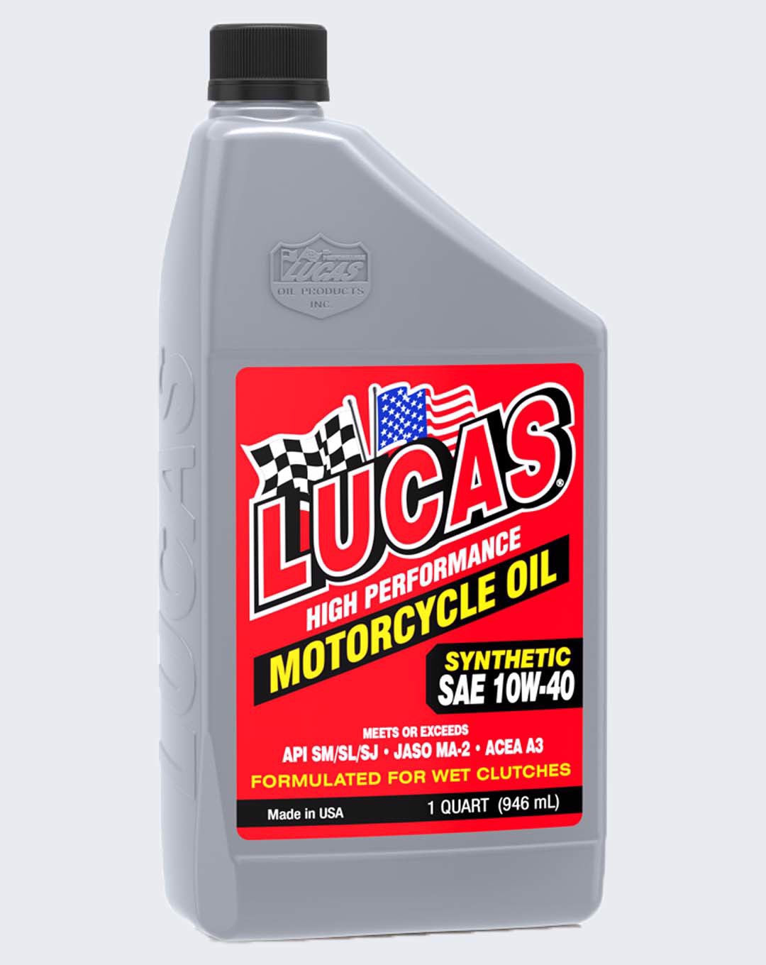 LUCAS OIL- SYNTHETIC SAE 10-40 MOTOR CYCLE OIL 1 QUART - 10793