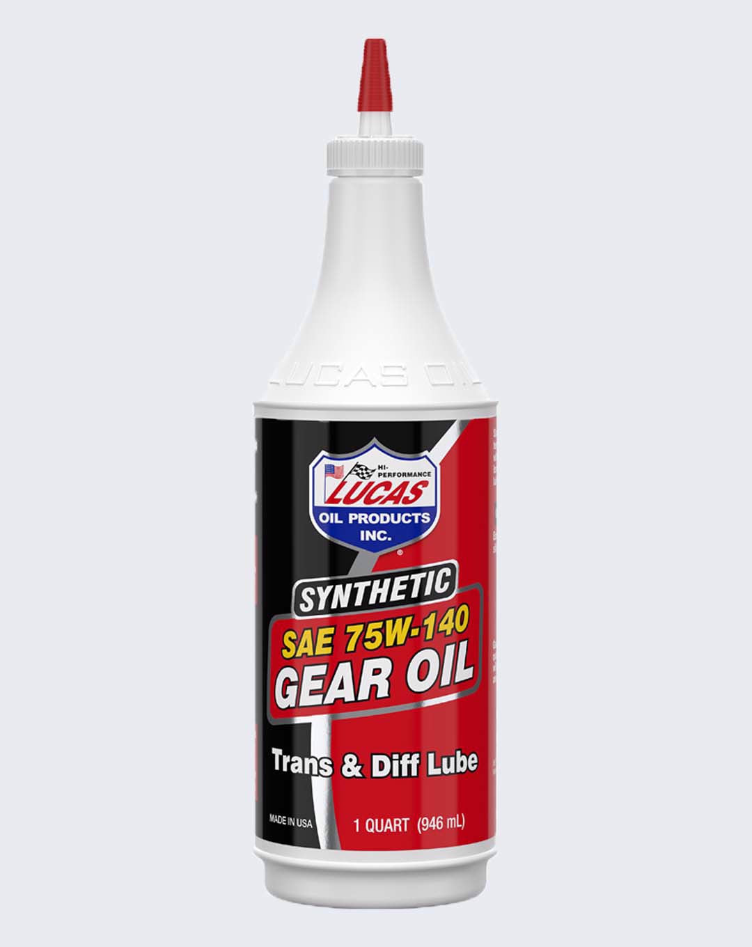 LUCAS OIL- SYNTHETIC SAE 75W-140 TRANS & DIFF LUBE 1 QUART - 10121