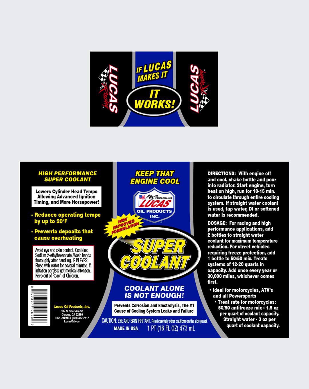 LUCAS OIL- SUPER COOLANT 16 OUNCE - 10640