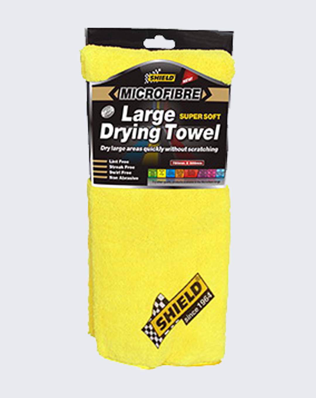 SHIELD MICROFIBER LARGE YELLOW TOWEL SH457