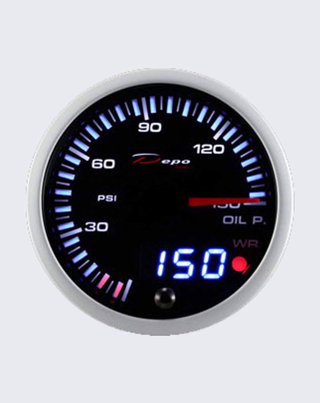 Depo Gauges Oil Pressure Gauge SLD6027B-WP-PSI