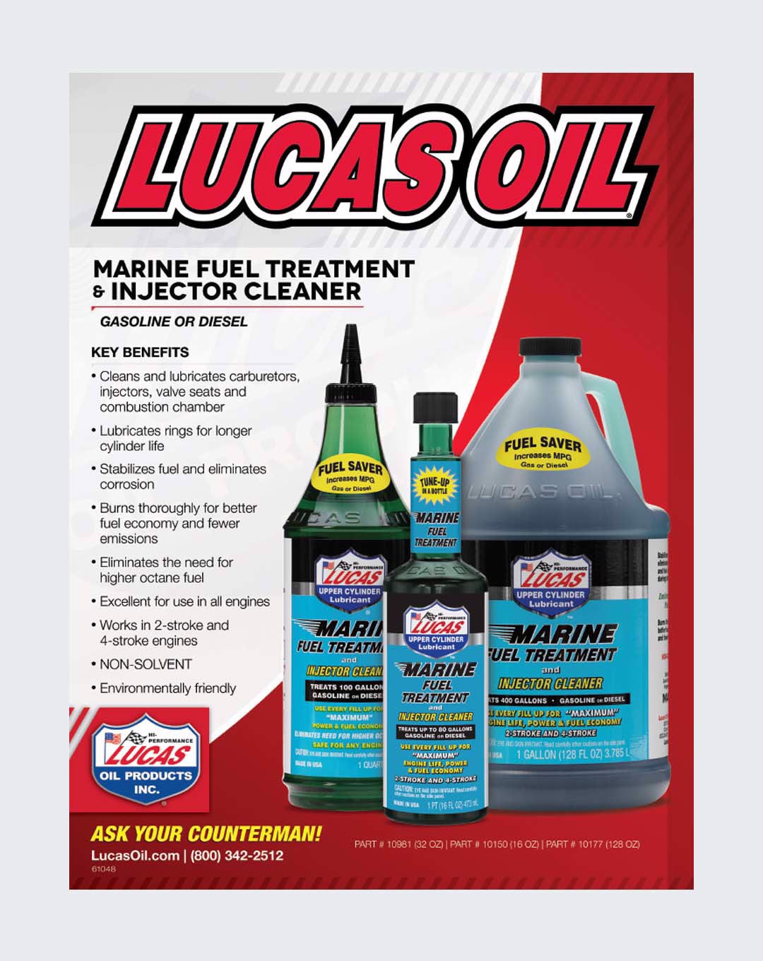 Lucas Oil Marine Fuel Treatment 1 Quart 10981