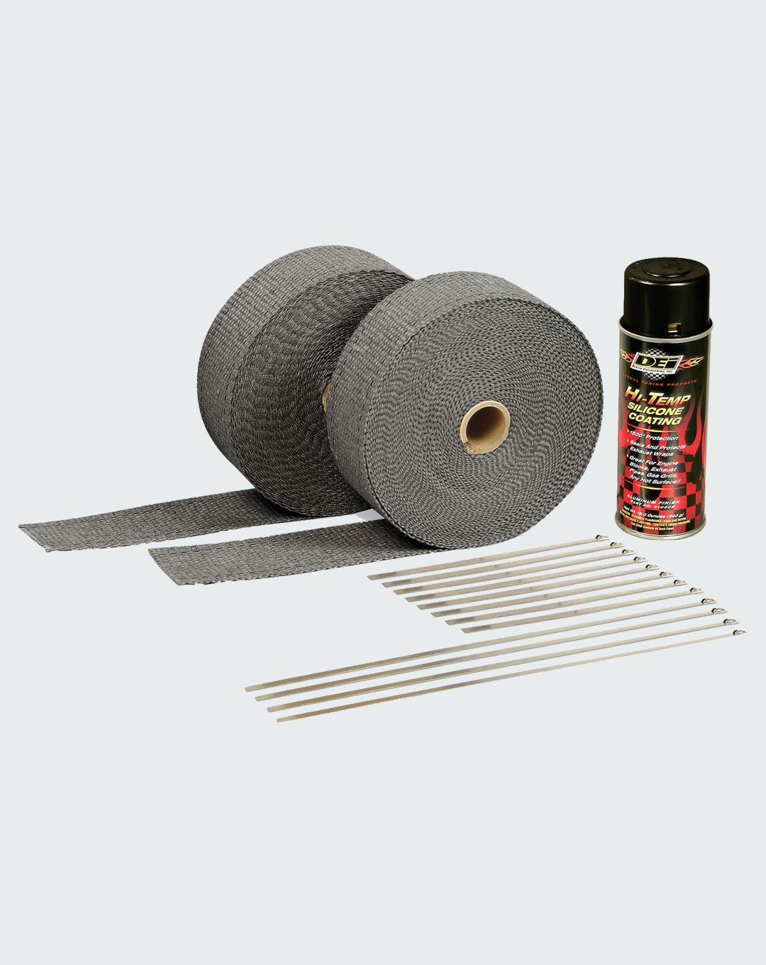 DEI  Exhaust wrap kit black w/ HT silicone coating 010110
