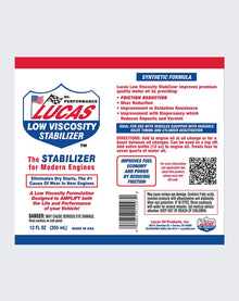 Lucas Oil Low Viscosity Stabilizer 12oz 11097