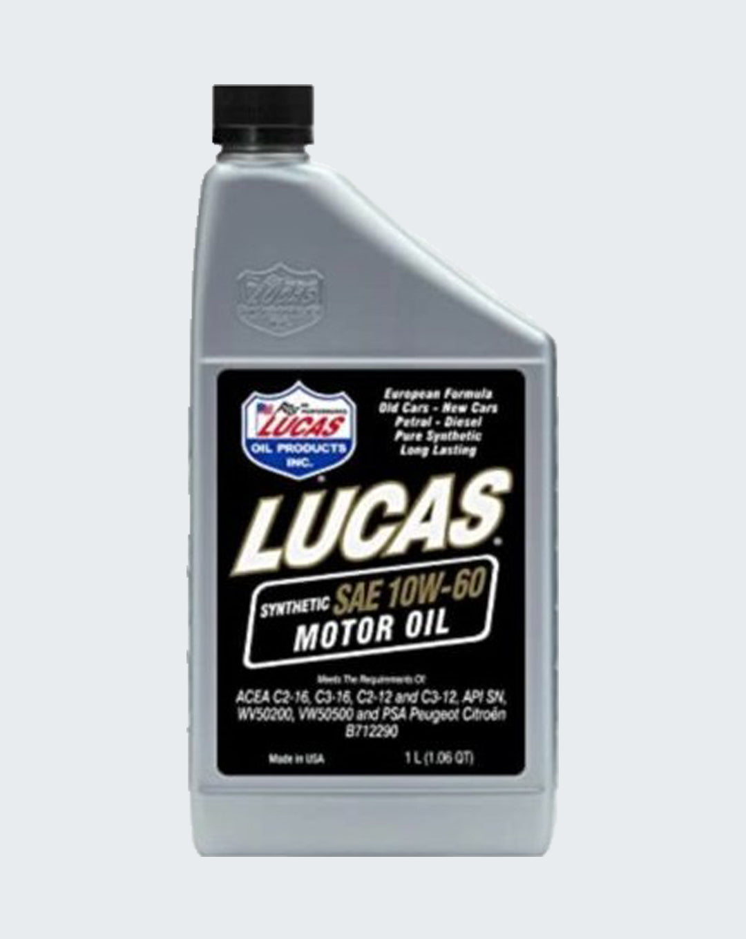LUCAS OIL- SYNTHETIC SAE 10W-60 MOTOR OIL 1 LITER - 10248