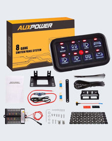 Auxbeam 8-Gang LED Switch Panel Kit – Universal Automatic