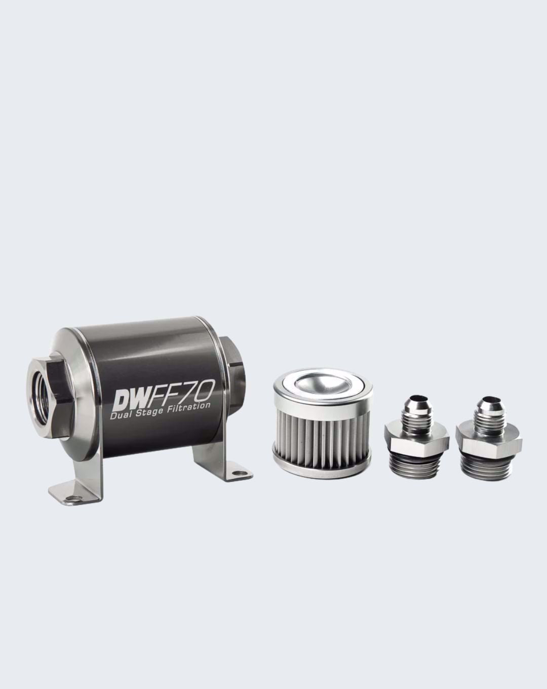 DeatschWerks In-line fuel filter element and housing kit Universal 8-03-070-010K-6
