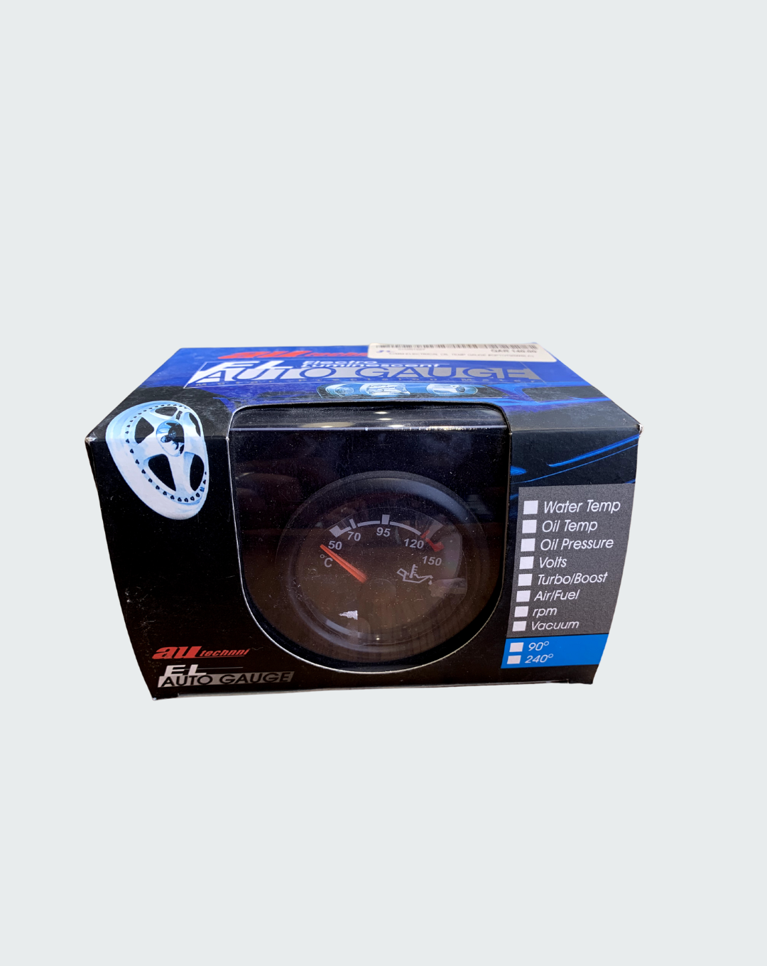 Depo Gauges Electrical Oil Temp Gauge DPTOT90WB