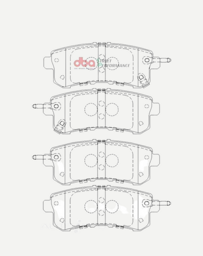 DBA BRAKES BREAK PAD NP Y62 FRT DB2244SP